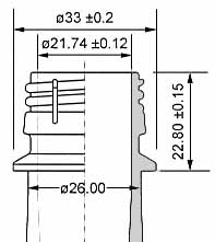 Standard BPF neck-finish